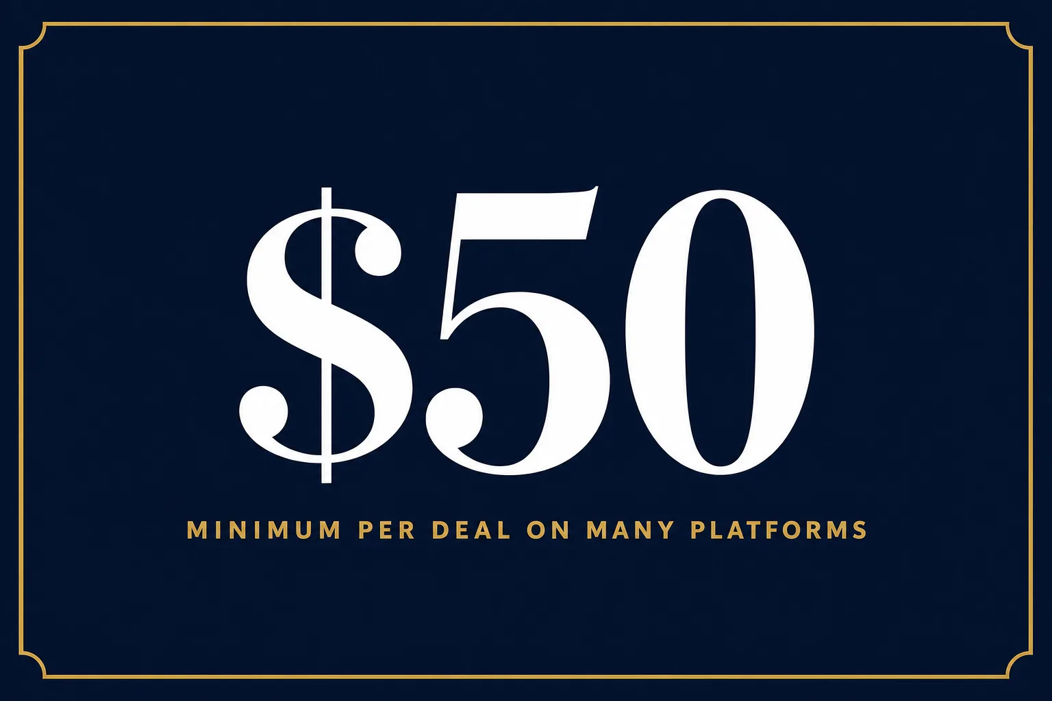 Stat card showing that many crowdfunding platforms have minimums as low as fifty dollars per deal